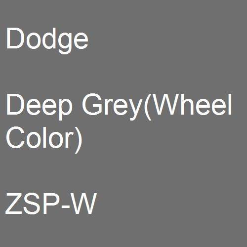 Dodge, Deep Grey(Wheel Color), ZSP-W.